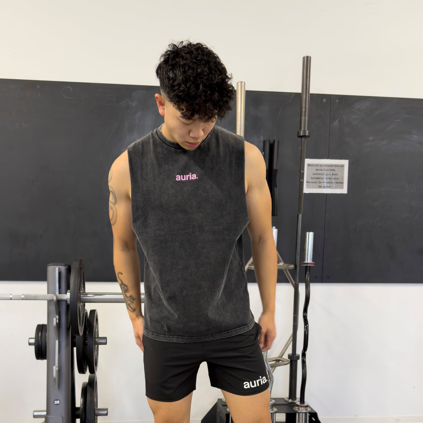 auria. Tank Top — Washed Black