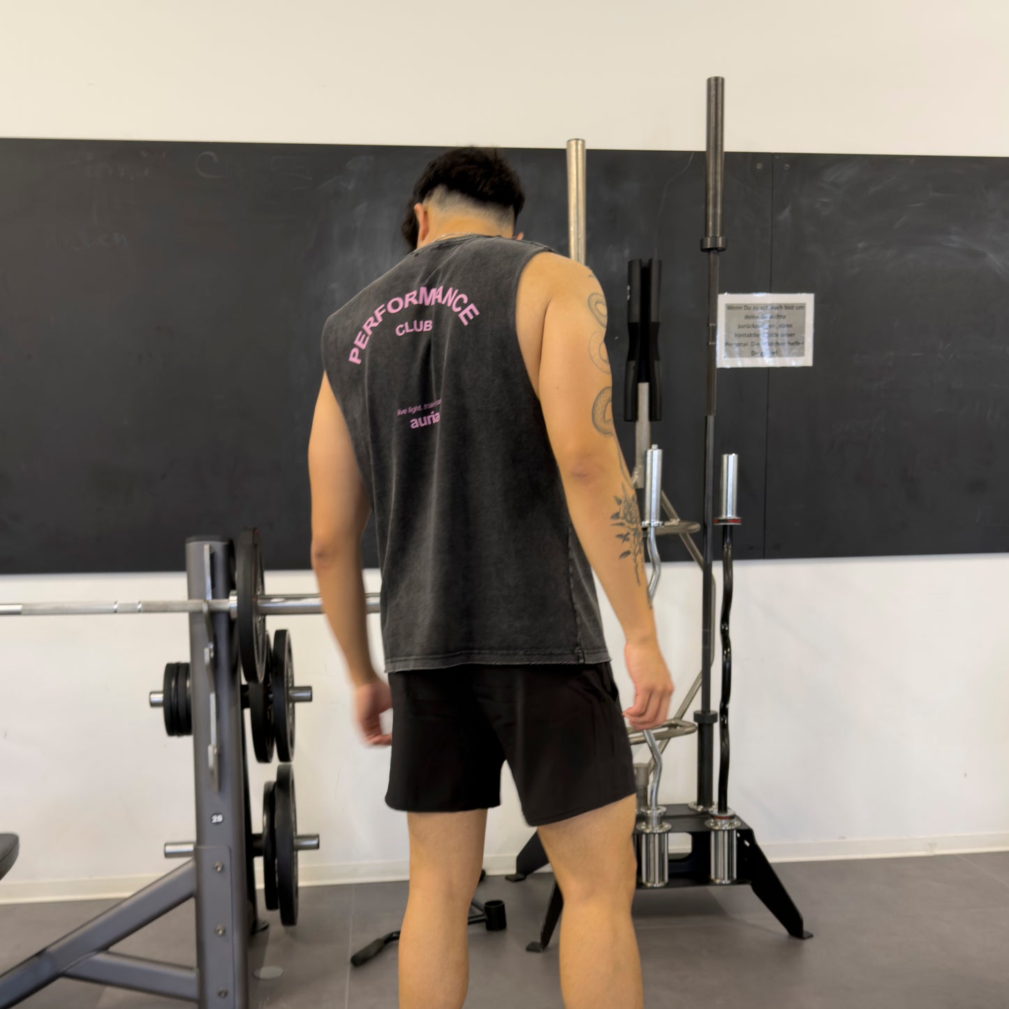 auria. Tank Top — Washed Black