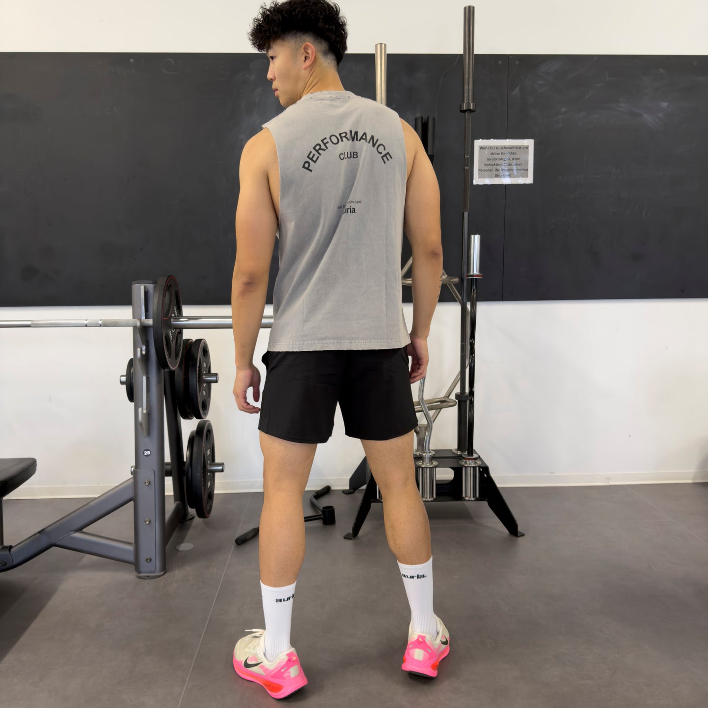 auria. Tank Top — Washed Light Grey