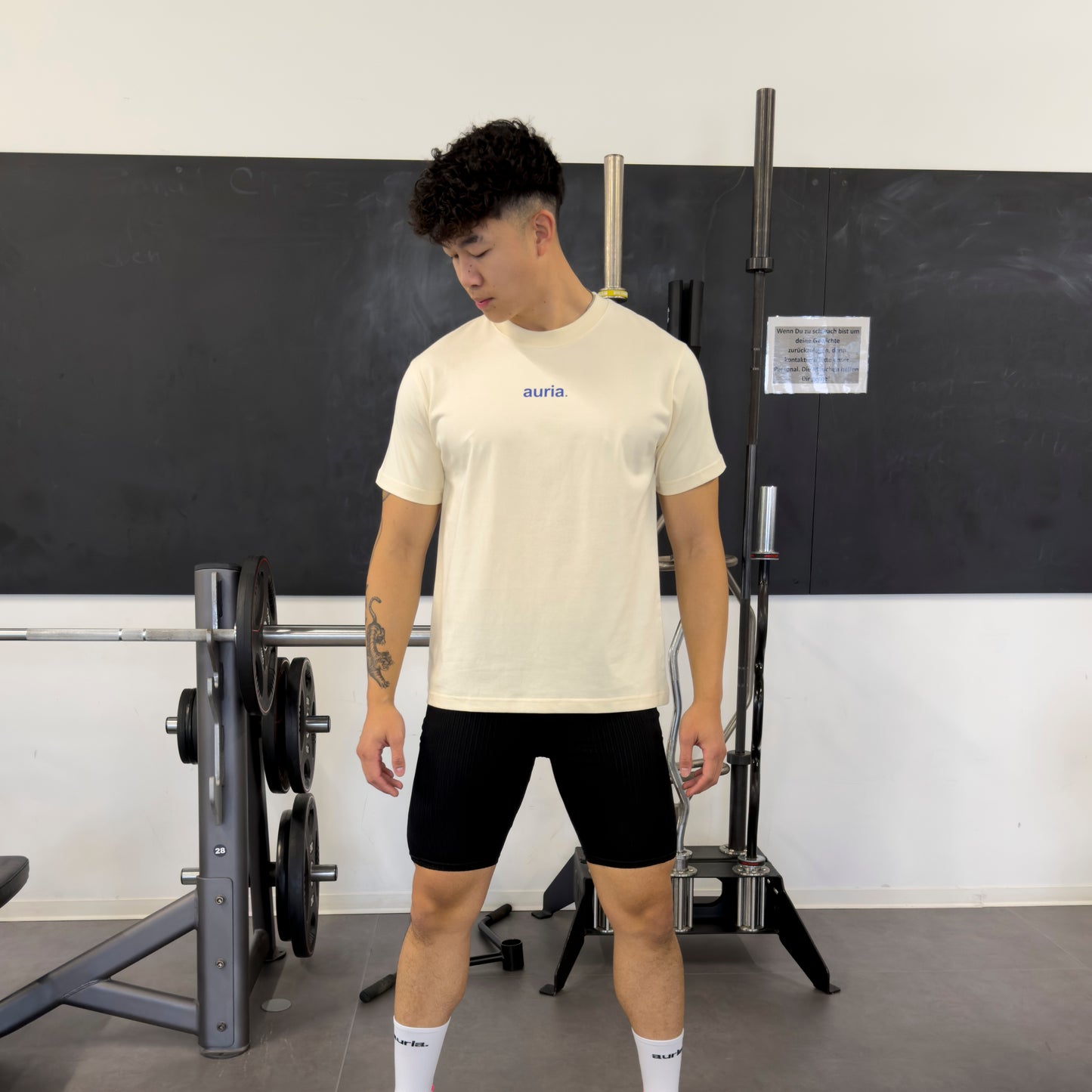 auria. T-Shirt — Beige