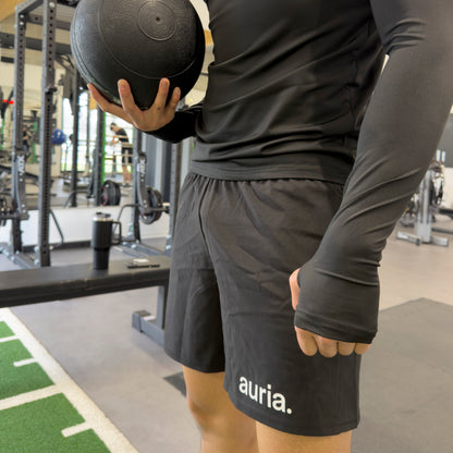 auria. Training Shorts — Black