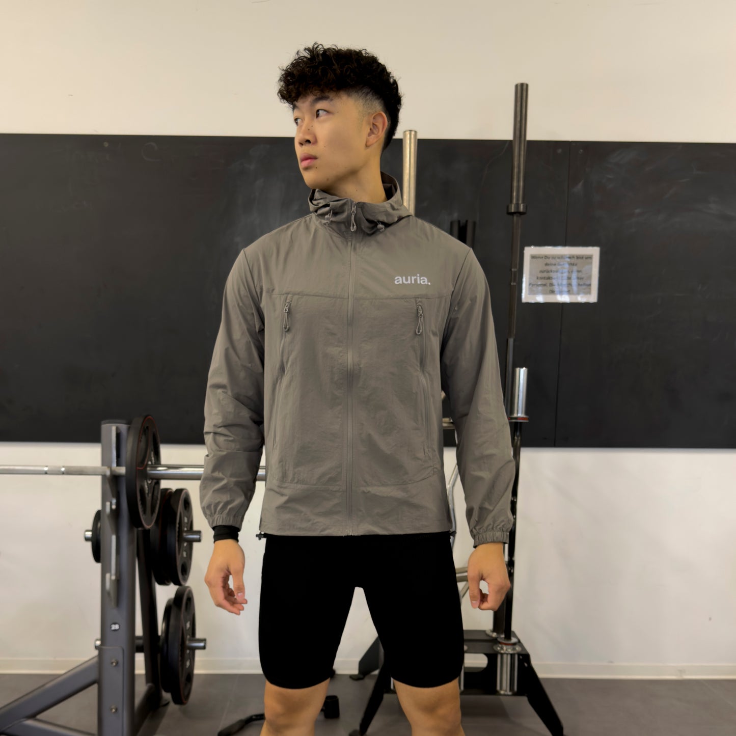 auria. Windbreaker — Silver Reflective