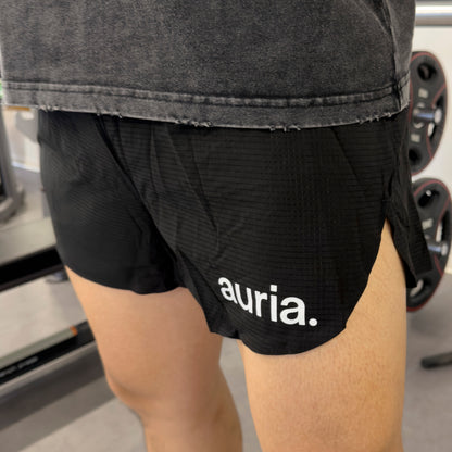 auria. Running Shorts — Black