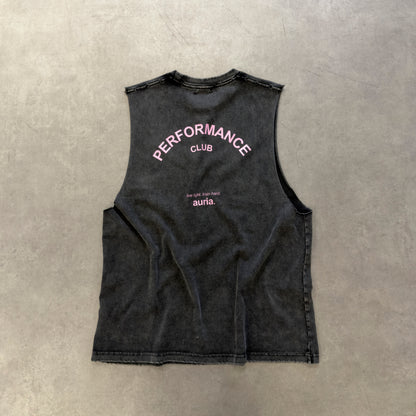 auria. Tank Top — Washed Black