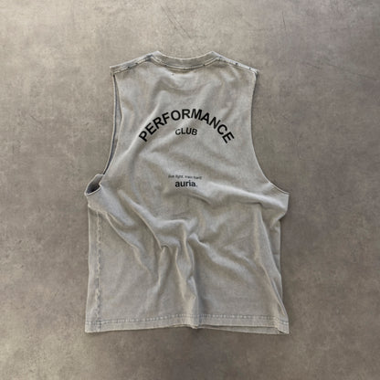 auria. Tank Top — Washed Light Grey