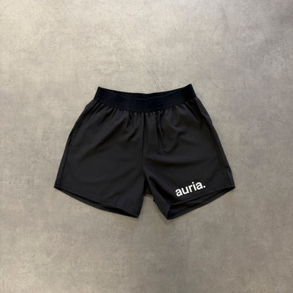 auria. Training Shorts — Black